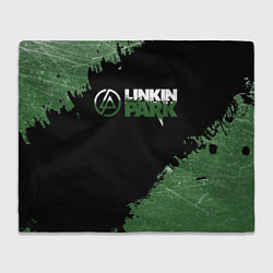 Плед флисовый Линкин Парк в стиле Гранж Linkin Park, цвет: 3D-велсофт