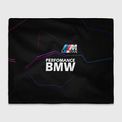 Плед флисовый BMW фанат, цвет: 3D-велсофт