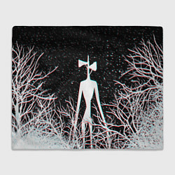 Плед СИРЕНОГОЛОВЫЙ ГЛИТЧ ЛЕС, КОСМОС