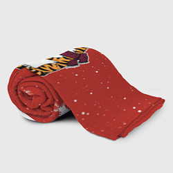 Плед флисовый Грустный тигр с бокалом вина, цвет: 3D-велсофт — фото 2