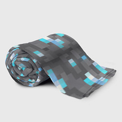 Плед флисовый АЛМАЗНАЯ РУДА DIAMOND ORE MINCRAFT, цвет: 3D-велсофт — фото 2