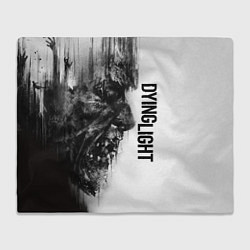 Плед DYING LIGHT BLACK & WHITE ZOMBIE FACE
