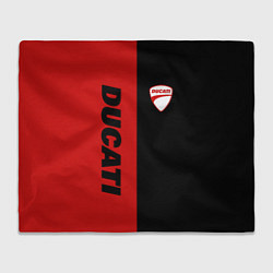Плед DUCATI BLACK RED BACKGROUND