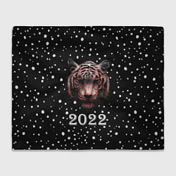 Плед флисовый New Year Immortal Tiger, цвет: 3D-велсофт