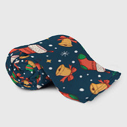 Плед флисовый Новогодний, рождественский узор, цвет: 3D-велсофт — фото 2