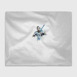 Плед флисовый Messi Argentina Team, цвет: 3D-велсофт