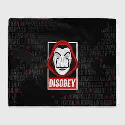 Плед LA CASA DE PAPEL DISOBEY БУМАЖНЫЙ ДОМ