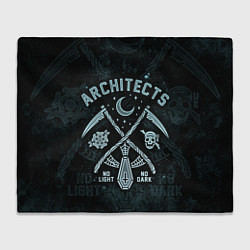 Плед флисовый Architects, Alpha Omega, цвет: 3D-велсофт