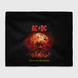 Плед флисовый Live at the Apocalypse - ACDC, цвет: 3D-велсофт