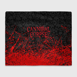 Плед CANNIBAL CORPSE, БРЫЗГИ КРАСОК ЧЕРЕПА