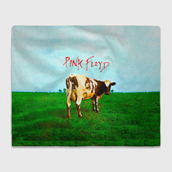 Плед флисовый Atom Heart Mother - Pink Floyd, цвет: 3D-велсофт