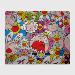 Плед Takashi Murakami кричащий арт