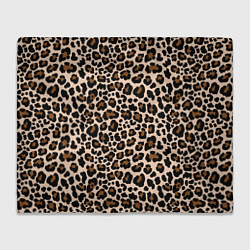 Плед флисовый Леопардовые Пятна, цвет: 3D-велсофт
