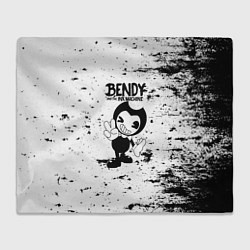 Плед флисовый Bendy and the ink machine - Black & White, цвет: 3D-велсофт