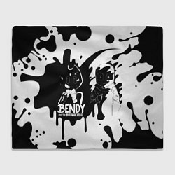 Плед флисовый BLACK AND WHITE BENDY, цвет: 3D-велсофт