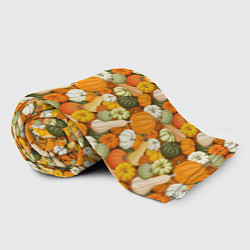 Плед флисовый Тыквы Pumpkin, цвет: 3D-велсофт — фото 2