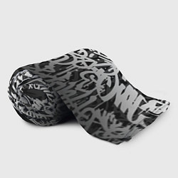 Плед флисовый GRAFFITI WHITE TAGS ГРАФФИТИ, цвет: 3D-велсофт — фото 2