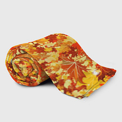 Плед флисовый Кленовый листопад, цвет: 3D-велсофт — фото 2