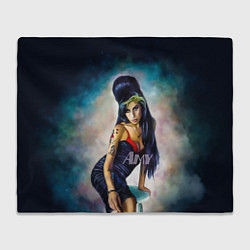 Плед флисовый Amy Jade Winehouse, цвет: 3D-велсофт