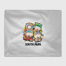 Плед флисовый South Park - Южный парк краски, цвет: 3D-велсофт
