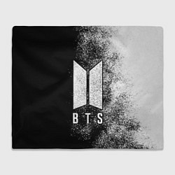 Плед флисовый BTS ЧБ, цвет: 3D-велсофт