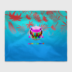 Плед флисовый 6IX9INE tropical, цвет: 3D-велсофт