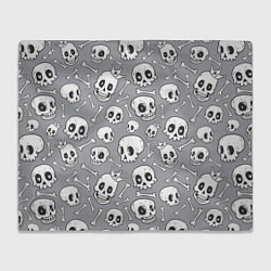 Плед Skulls & bones