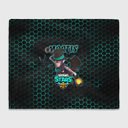 Плед флисовый Мортис BRAWL STARS соты, цвет: 3D-велсофт