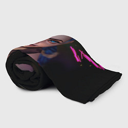 Плед флисовый Jinx - Джинкс Паудер, цвет: 3D-велсофт — фото 2