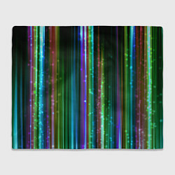 Плед флисовый Свет неоновой радуги, цвет: 3D-велсофт
