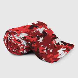Плед флисовый Красно-белый камуфляж, цвет: 3D-велсофт — фото 2