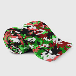 Плед флисовый Красно-зеленый камуфляж, цвет: 3D-велсофт — фото 2