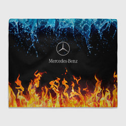 Плед флисовый Mercedes-Benz: Вода и Огонь, цвет: 3D-велсофт