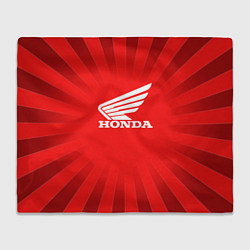 Плед Honda красные линии