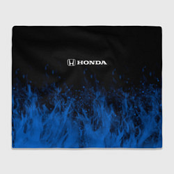 Плед флисовый Honda огонь, цвет: 3D-велсофт