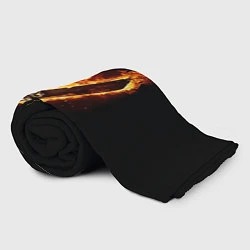 Плед флисовый Викинги: Вальхалла, логотип, цвет: 3D-велсофт — фото 2