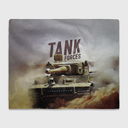 Плед флисовый Forces Tank, цвет: 3D-велсофт