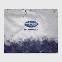 Плед флисовый Subaru Трещина, цвет: 3D-велсофт