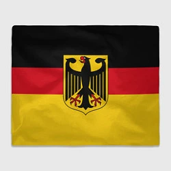 Плед флисовый Германия - Germany, цвет: 3D-велсофт
