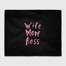 Плед Wife Mom Boss