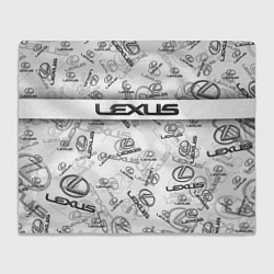 Плед флисовый LEXUS BIG EMBLEMA PATTERN, цвет: 3D-велсофт