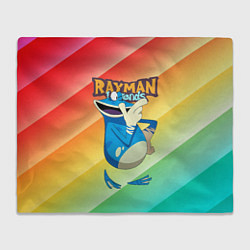 Плед флисовый Rayman globox радуга, цвет: 3D-велсофт