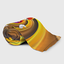 Плед флисовый Rayman Legends на фоне желтой спирали, цвет: 3D-велсофт — фото 2