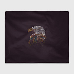 Плед флисовый Статный орёл, цвет: 3D-велсофт