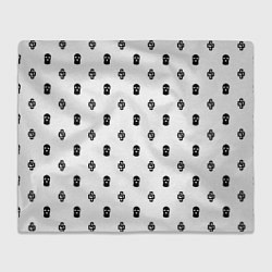 Плед флисовый Узор Mono White Dope Camo Dope Street Market, цвет: 3D-велсофт