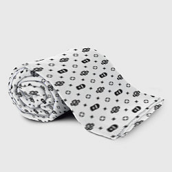 Плед флисовый Узор White Dope Ski Mask Camo Dope Street Market, цвет: 3D-велсофт — фото 2