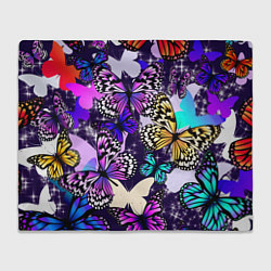Плед флисовый Бабочки Butterflies, цвет: 3D-велсофт
