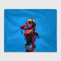 Плед флисовый Тосака Рин Fate grand order zero, цвет: 3D-велсофт