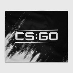 Плед флисовый CS GO Краска, цвет: 3D-велсофт