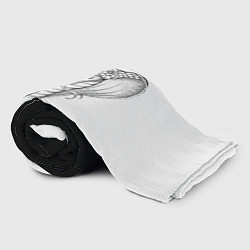 Плед флисовый КОБРА COBRA ЧБ, цвет: 3D-велсофт — фото 2